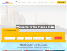 Tablet Screenshot of goplacesindia.com